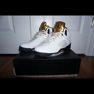 Air Jordan Retro 5 Olympic Gold Size 13 Worn Twice